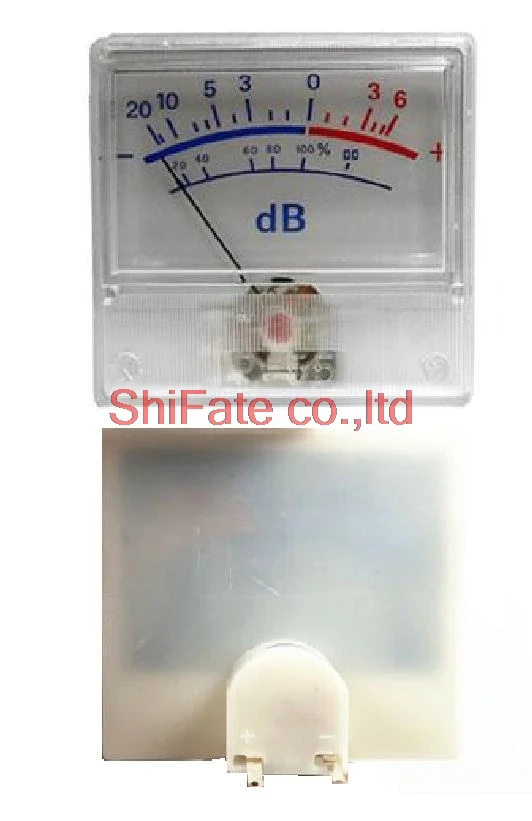 Spedizione Gratuita! Pannello Bianco Vu Meter 0-500Ua 650 Ohm -20 ~ + 6Db Db Amplificatore Di Potenza Retroilluminazione Audio