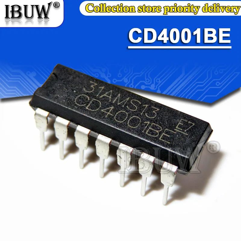 10 шт. CD4001BE DIP 14 CD4001 DIP-14 CD4001BD | Электронные компоненты и принадлежности
