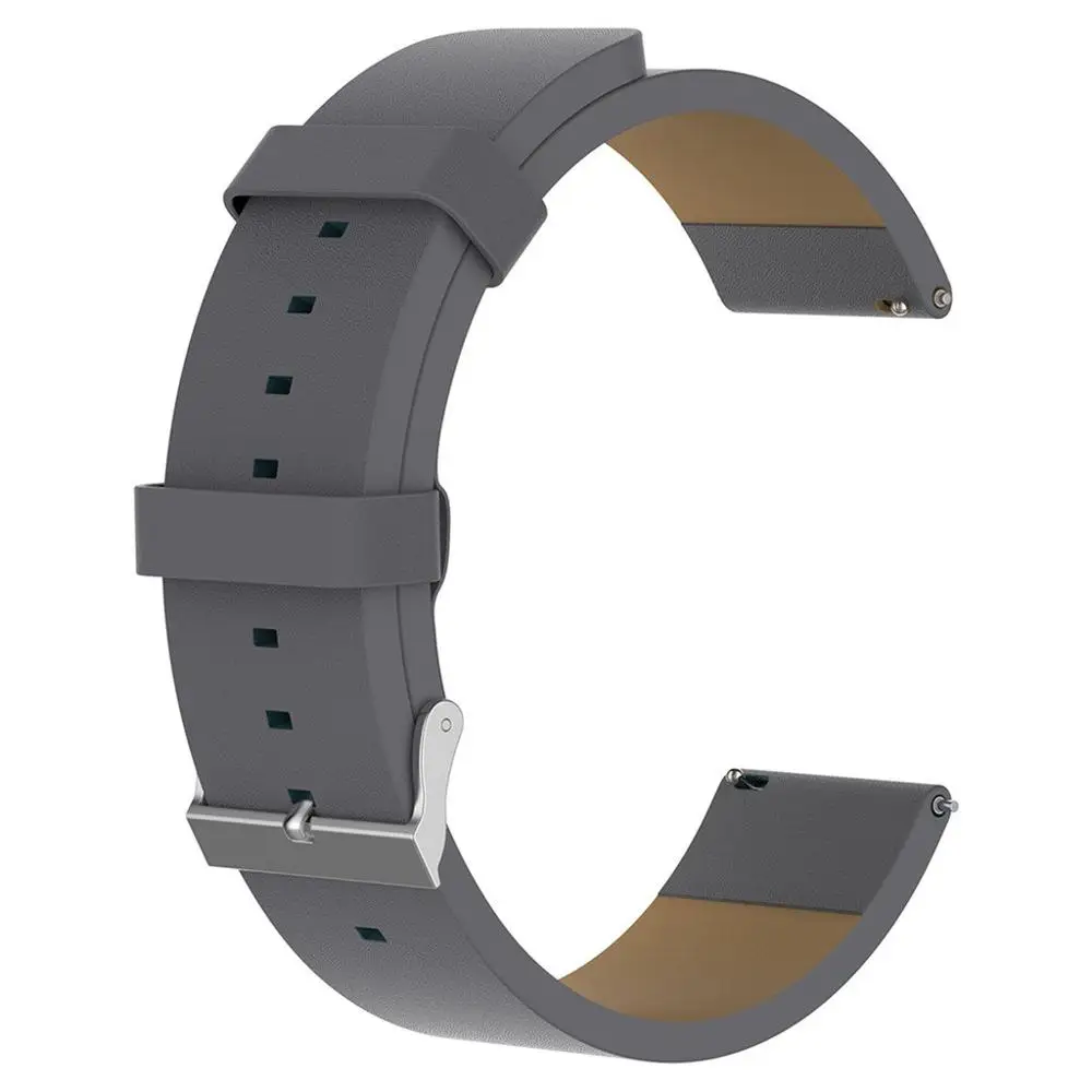 Для Fitbit Versa 2 роскошный кожаный ремешок сменные часы ремешок на запястье умные часы долговечные аксессуары#910 - Color: GY