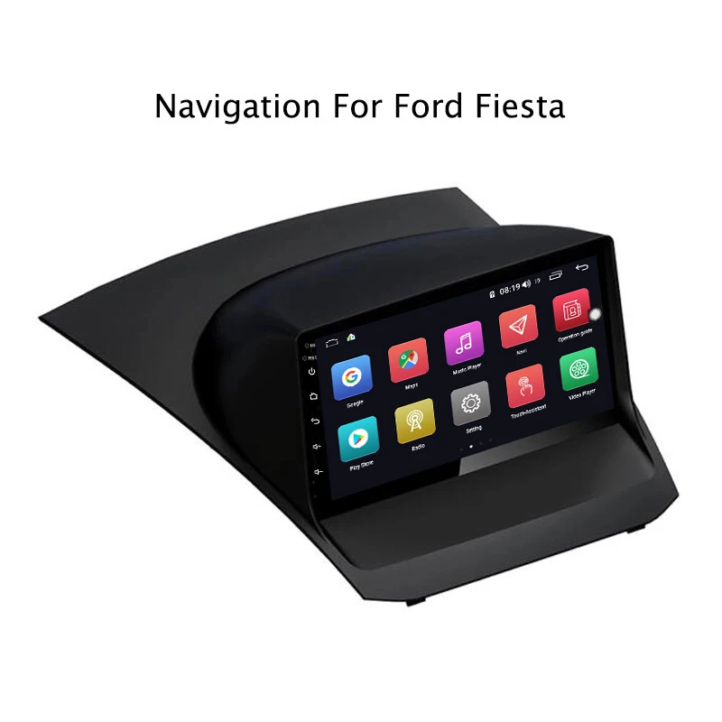 Ectwodvd 9 дюймов Andriod 8,1 автомобильный DVD gps для Ford Fiesta 2009- 4G ram 64G rom CarPlay DSP 4G LTE с wifi