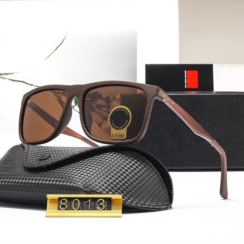 New Sunglasses Men Brand Design Fashion Polarized Sunglasses Outdoor Driving Eyewear UV400 Colorful sun glasses 4 Colors