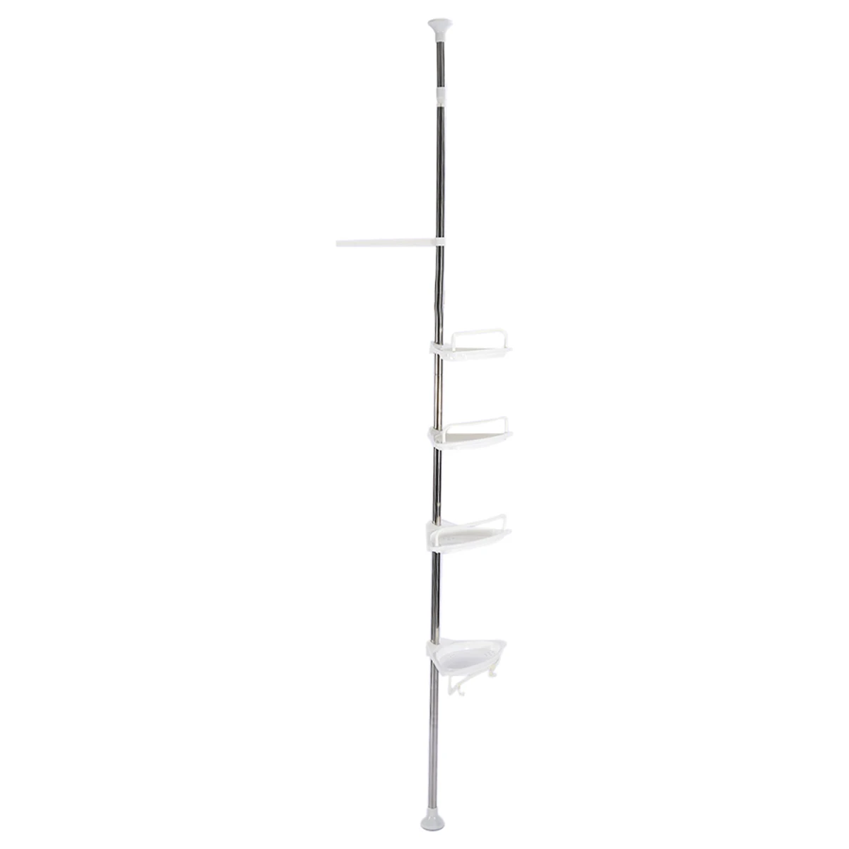

Dropshipping 4 Tier Shower Caddy Corner Rack Shelf With Top Towel Rail Bathroom Bath Holder Organizer Accessory