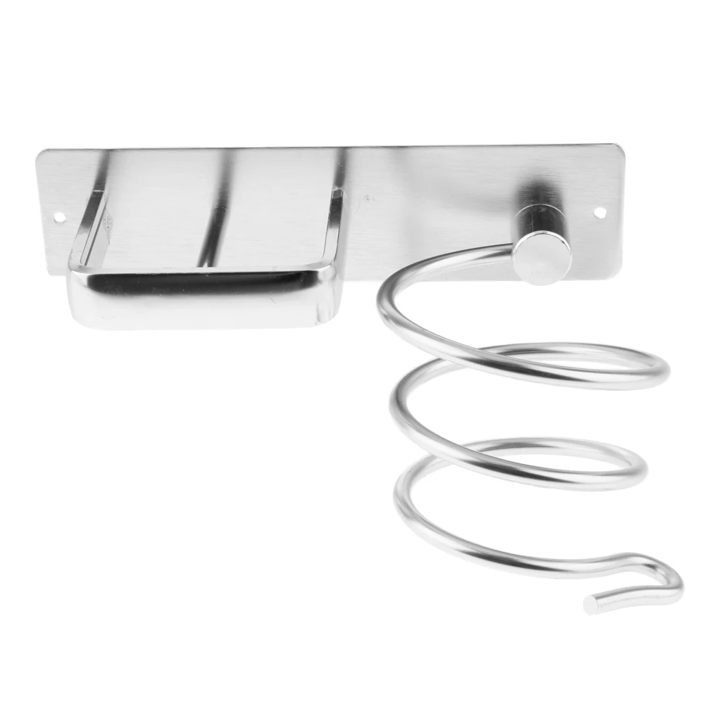 Wall Mount Hair Dryer Holder Blow Dryer Hanging Rack Spiral Style Brushes Hairdressing Tools Organizer for Salon Home