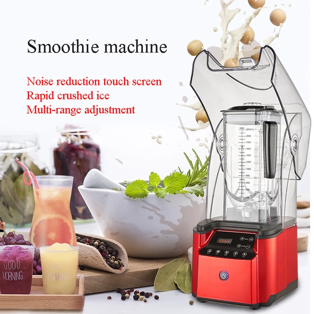 2200w quiet covered mute smoothies machine Commercial Blender Professional  Blender Mixer Food Processor Juicer Ice Crushers - AliExpress