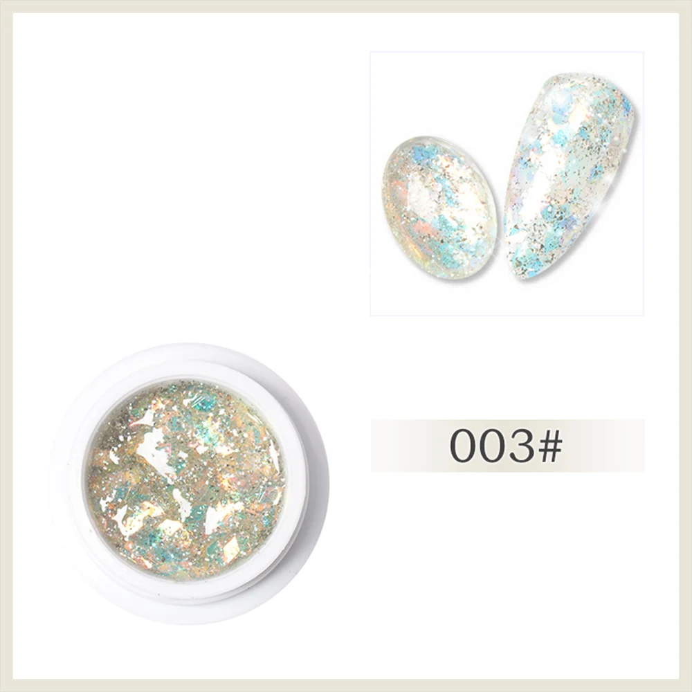 Color 03 PinPai 8g блестящие Платиновые блестки гель для ногтей Светодиодная смывка для лака Блестящий декор с блестками УФ гель лак живопись УФ-полировка - Цвет: Color 03