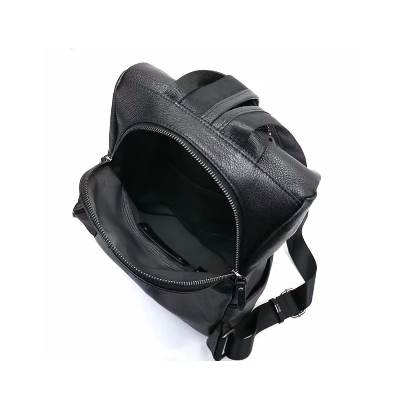 AETOO кожаная сумка через плечо, рюкзак в стиле ретро с рюшами, повседневный простой многослойный студенческий рюкзак