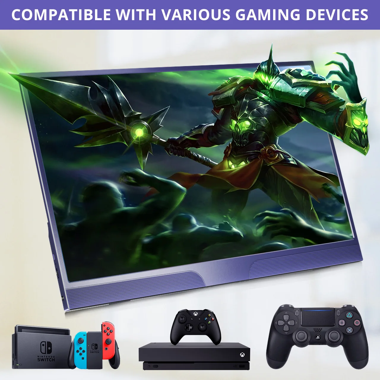 ʹ ޴ ũ ̹ ÷  HDR , 15.6 ġ USB C HDMI 1920x1080P, PS4 XBOX ġ ڵ