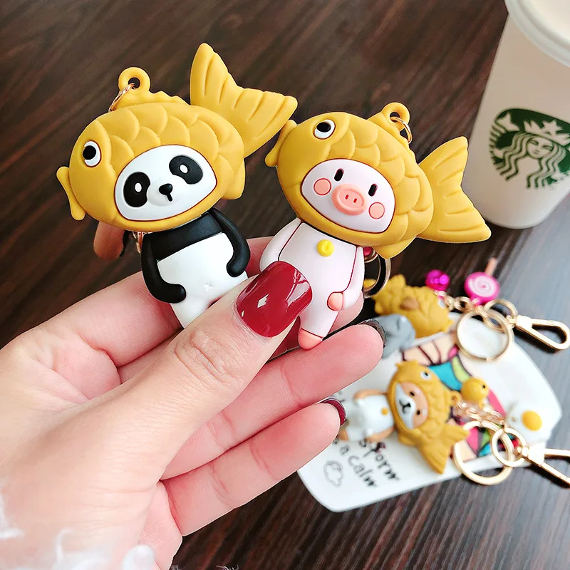 Мультфильм Шиба ину панда кукла брелок летняя подвеска мороженое INS чистая