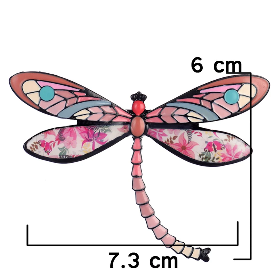 Women Jewelry Alloy Dragonfly Insects Broaches Pin Brooch Clothes Decal LC