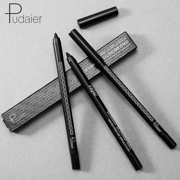 

Pudaier 1pcs Black Eyeliner Gel Pen Make Up Crayon Waterproof 24 Hours Long Lasting Easy To Wear Solid Eyeliner Kajal Tattoo Pen