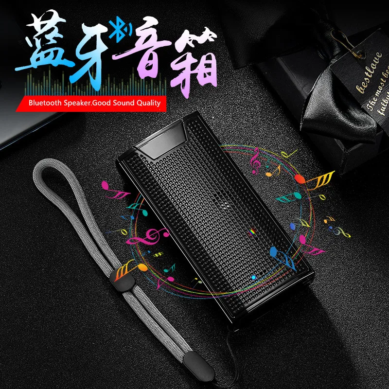  2019 plasma lighter 4 in one bluetooth speaker smart display power bank Lighters friend Gifts