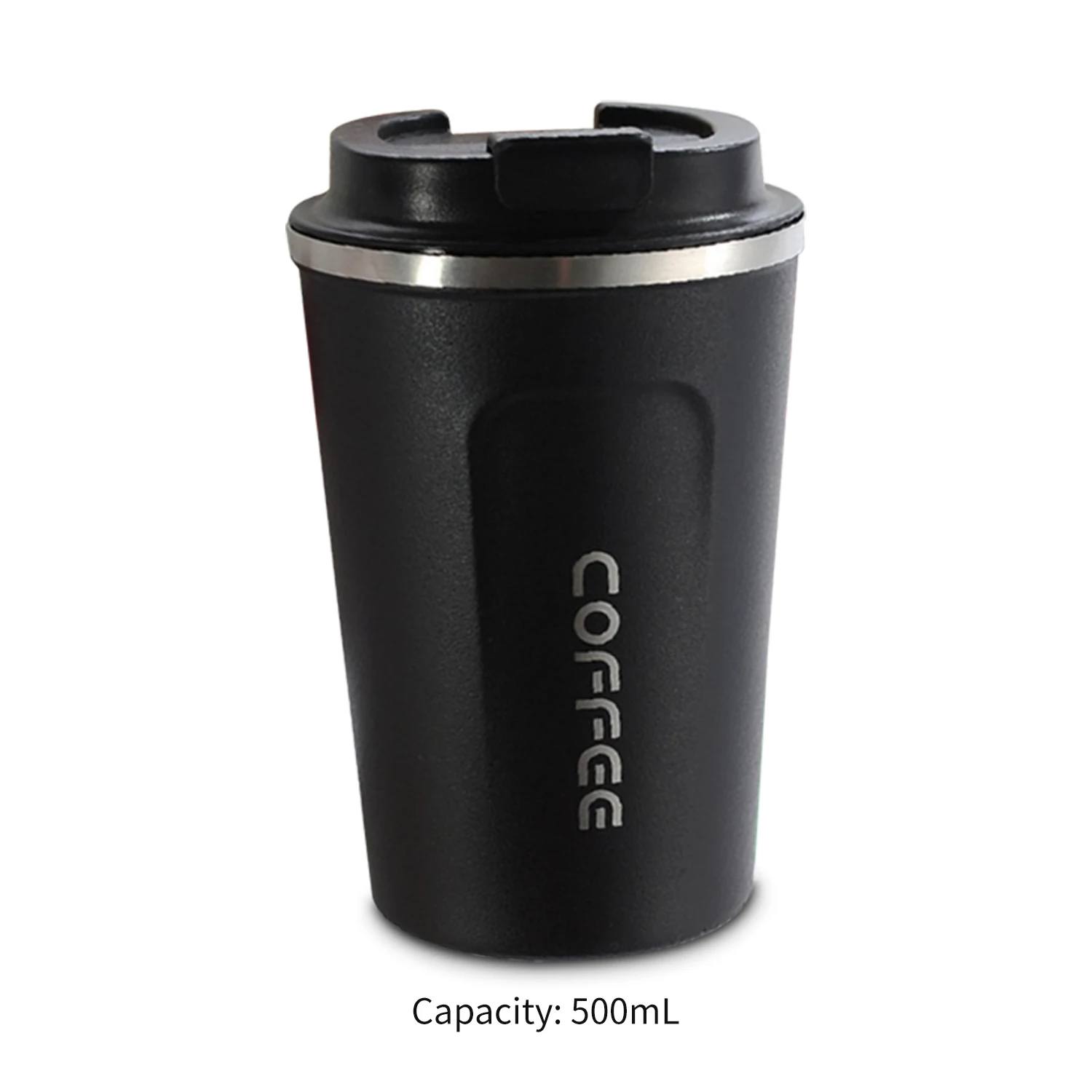 500ml Travel Portable Hot Water Bottle Coffee Mug Milk Mixing Mug Stainless Steel Thermal Cup Insulated Cup Leak Proof