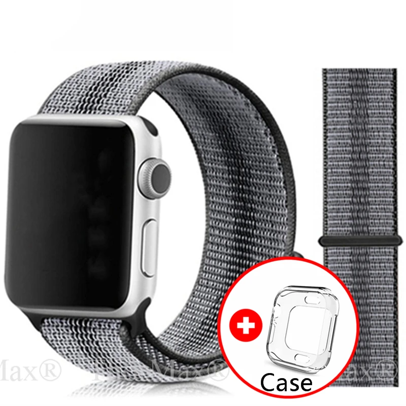 

New Woven Nylon Sport Loop band for Apple Watch Series 4 44mm 40mm strap watchband for iWatch 42mm 38mm Series 4 3 2 bands