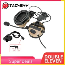 

TAC-SKY COMTAC II Helmet ARC Track Bracket Version Outdoor Hunting Noise Reduction Pickup Hearing Protection PTT Earphones DE