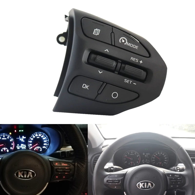 

For K2 RIO 2017 2018 RIO X LINE Steering Wheel Remote Bluetooth Phone Cruise Control Volume button switch Right side for cars