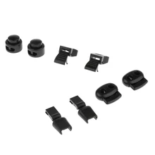 Пластиковая застежка для шнуров с двойным отверстием, слайдер с зажимом для Паракорда, аксессуар, шнурки, шнурки для кроссовок