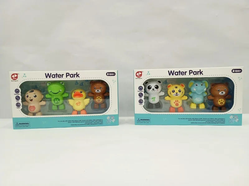 

CHILDREN'S Cartoon Spring Small Toy Winding Swimming Frog Duck Can Swim Baby Play with Water Bath Toy