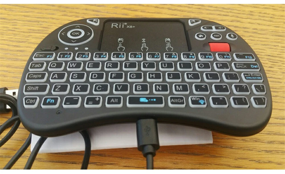 fio com touchpad pesquisa de voz led