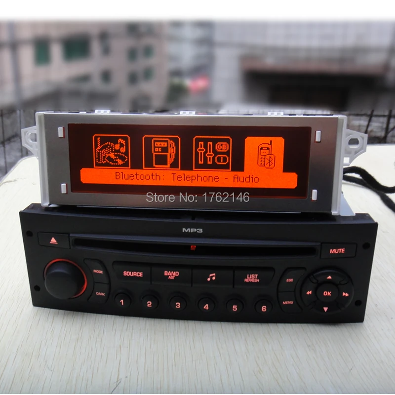 Vorige bedelaar omhelzing Rd45 Cd Player + Monitor Car Radio Usb Aux Bluetooth Partner Expert Rcz  Radio For Peugeot 207 308 3008 5008 807 - Head-up Display - AliExpress