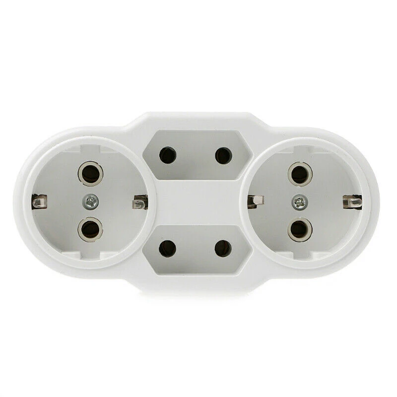 

1000W 16A Multiple Plug Protective Contact Socket Contact Protection Triple Socket Adapter FOR RUSSIA