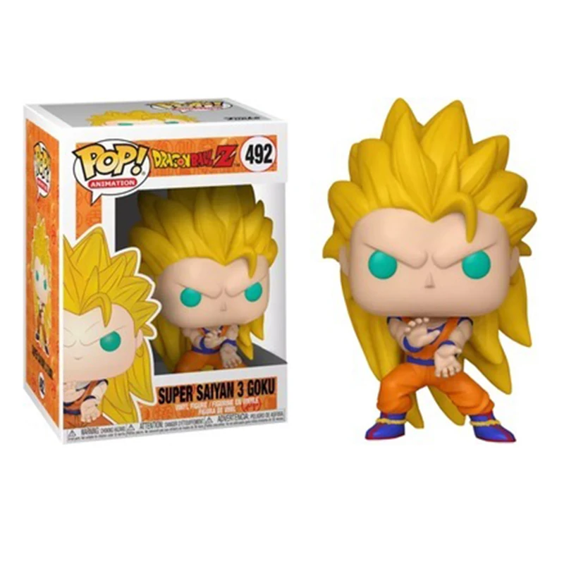 Funko POP Dragon Ball Супер Саян Гоку Веджета, Фриза отличная Аниме Фигурка оригинальная ПВХ Фигурки Коллекционная модель игрушки 2F62 - Цвет: POP 492