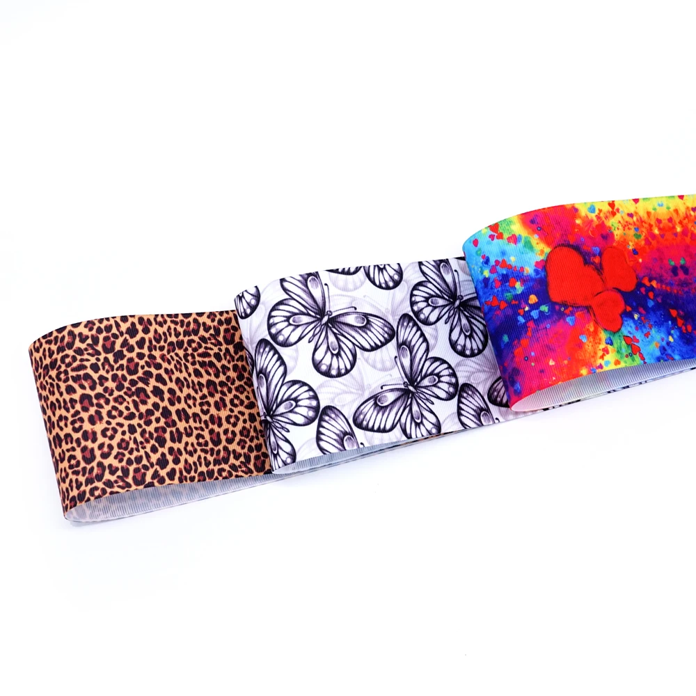 50 ярдов в Размер Жир лента напечатанная grosgrain лента 32445
