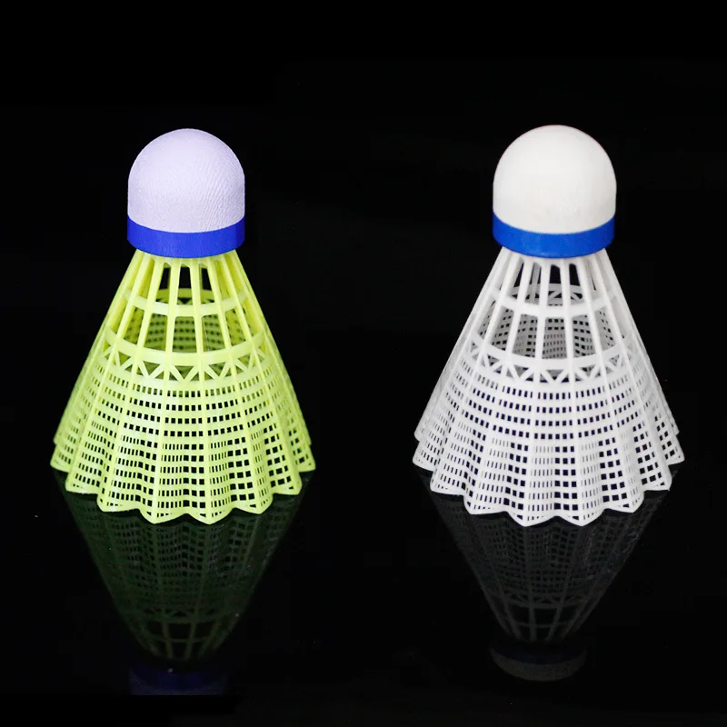 Badminton Shuttlecock Badminton Ball Feather Shuttlecock 6pcs/tube Super Nylon Shuttlecock Table Fiber Ball Head Full Round Wool Style Plastic Use Durable Badminton for Outdoor Training