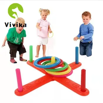 

Children's Toy Cross 5 Ring Throwing Ring Hoop Creative Puzzle Fitness Toy Parent-child Throwing Ring Sports Equipment