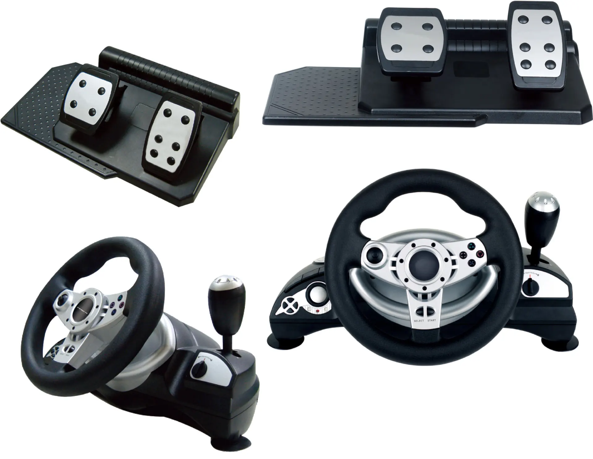 

PS3/PS2/PC D-INPUT/X-INPUT PC Computer Compatible Steam Vibration Game Machine Steering Wheel