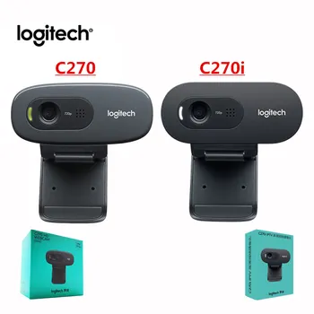 

Original Logitech C270i C270 HD Webcam 720p HD Built-in Microphone Web Camera USB2.0 Free drive Webcam for PC Web Chat Camera