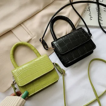 

Luxury Handle Mini Bags Brand Purses Handbags 2020 Women Designer Small Shoulder Crossbody Bags Female Crocodile Pattern Totes