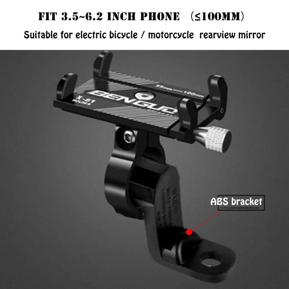 Black electric motor Велосипедный держатель для телефона для iPhone samsung Универсальный мобильный телефон держателя телефона велосипед подставка для руля gps кронштейн стеллажи для выставки товаров - Цвет: Black electric motor