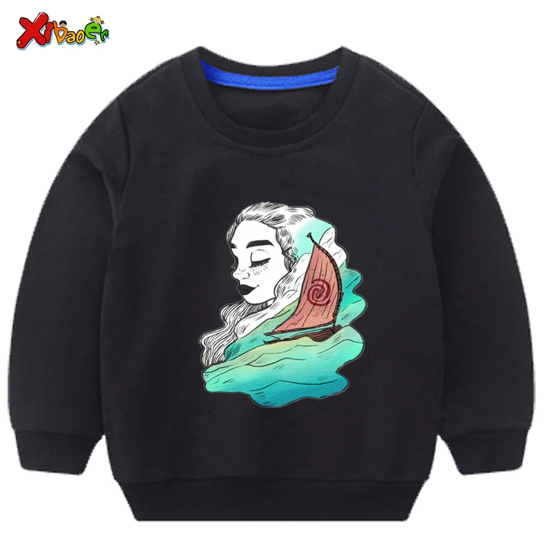 Baby Girl Sweatshirt Moana Autumn Children Girls Sweatshirts Toddler Cotton Sweatshirts Costume Children Clothing Kids - Цвет: Sweatshirts