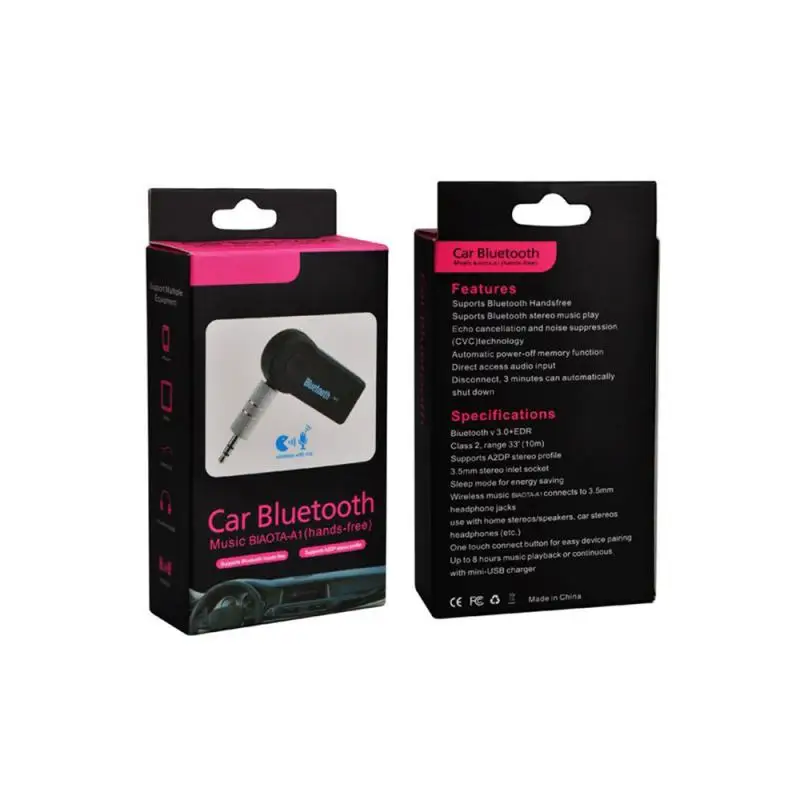 Bluetooth приемник для музыки в автомобиле 4 0 беспроводной аудиоприемник Blutooth Aux 3 5 мм