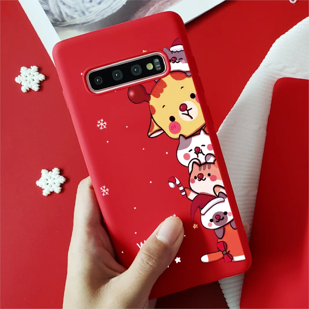5zhixdwu Xmas Deer силиконовый чехол для samsung A30 чехол A50 A70 S7 Edge S8 S9 S10 Plus J4 J6 Note 8 9 чехол для samsung A7 A9 год - Цвет: 5zhixdwu