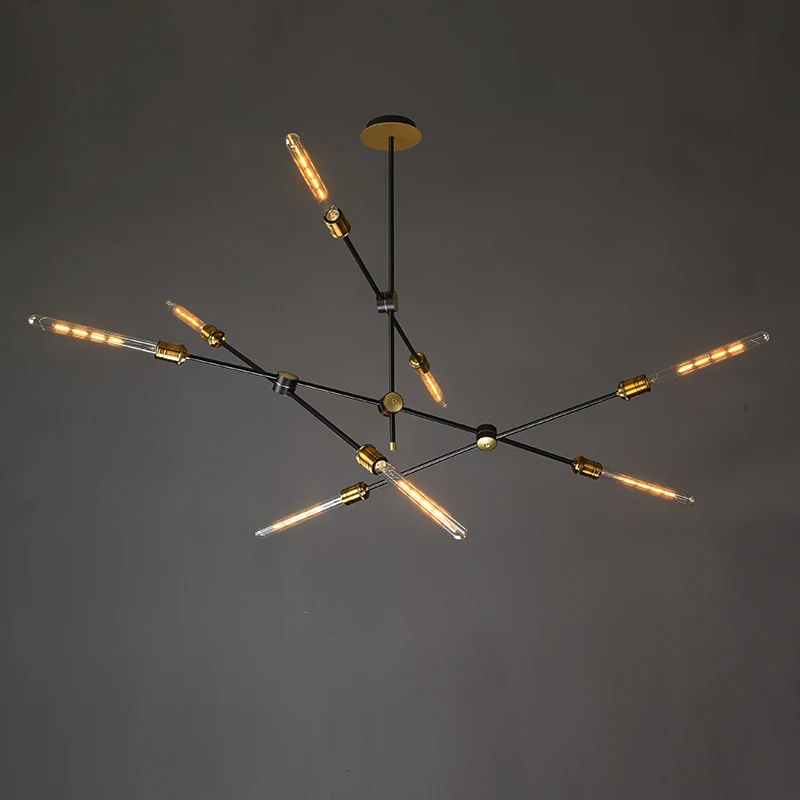 

American Simple Retro Chandeliers Living Room Nordic Villas Industrial Led Hanging Lights Modern Bar Coffee Restaurant Fixtures