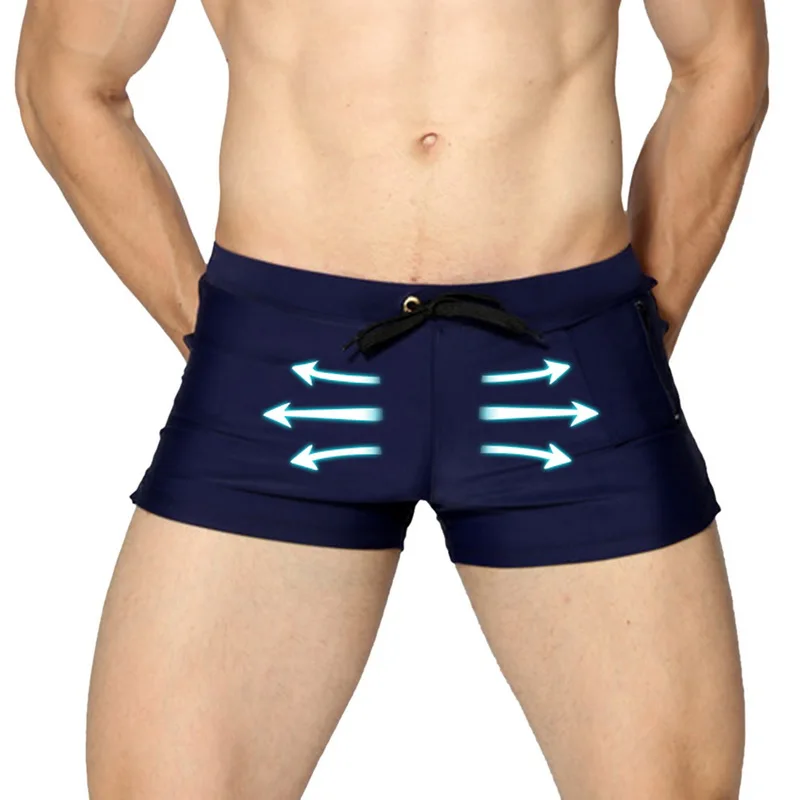 Cheap Sexy Swimwear Mens Swimsuits Swimming Trunks Sunga 2020 Hot Mens Swim Briefs Beach Shorts  Sunga Swim Suits Gay Shorts