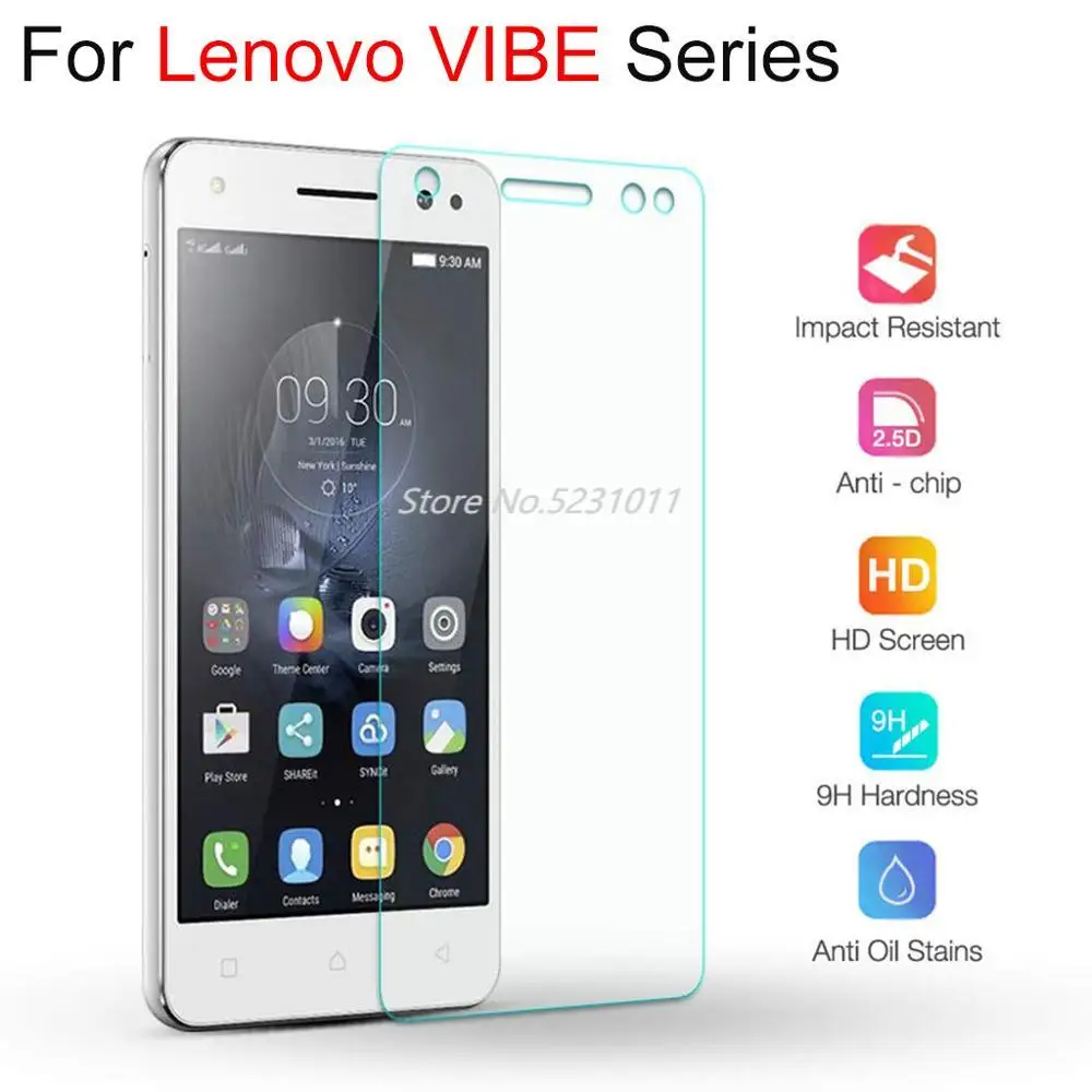 Закаленное стекло 9H для Lenovo VIBE S1 Lite P1 P1M P2 Защитная пленка A1010 A5000 A6000 A7000 A PLUS защита