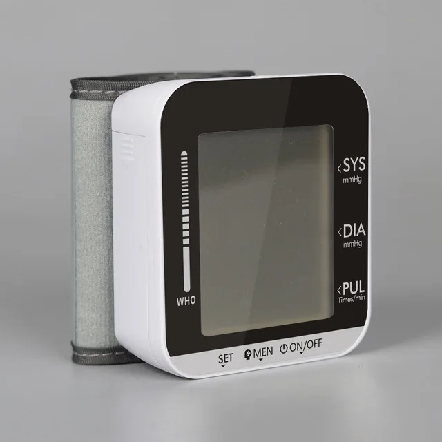 Английский домашний автоматический интеллектуальный измеритель артериального давления, электронный измеритель кровяного давления - Цвет: Black With White