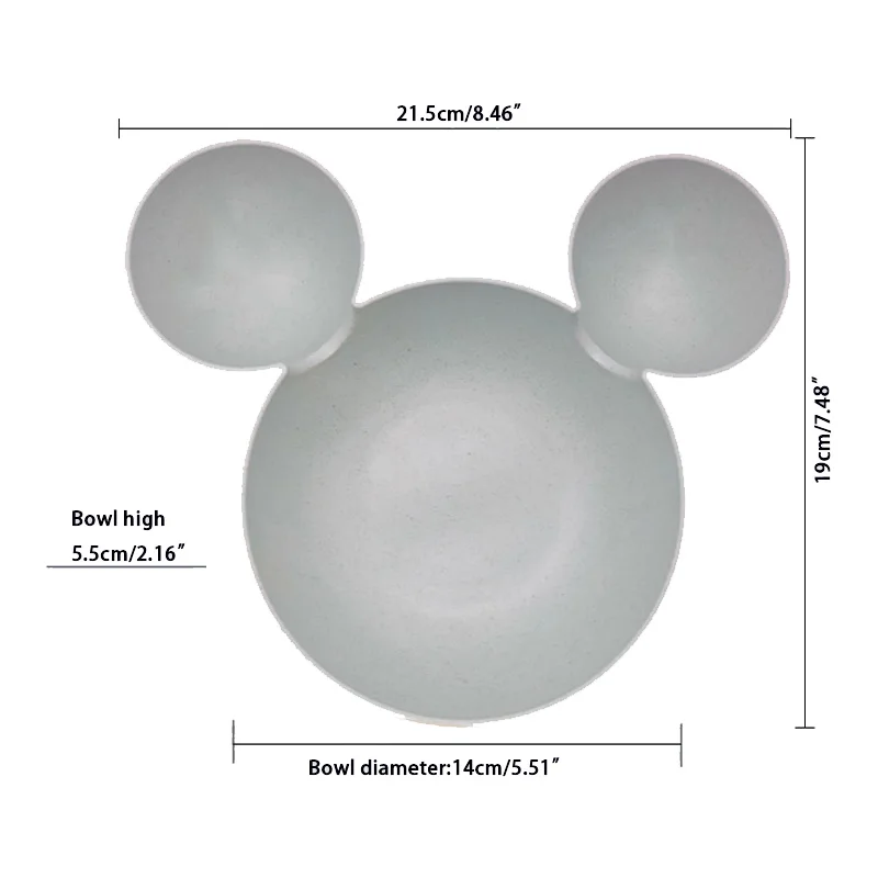 Wheat straw cartoon little mouse child rice bowl