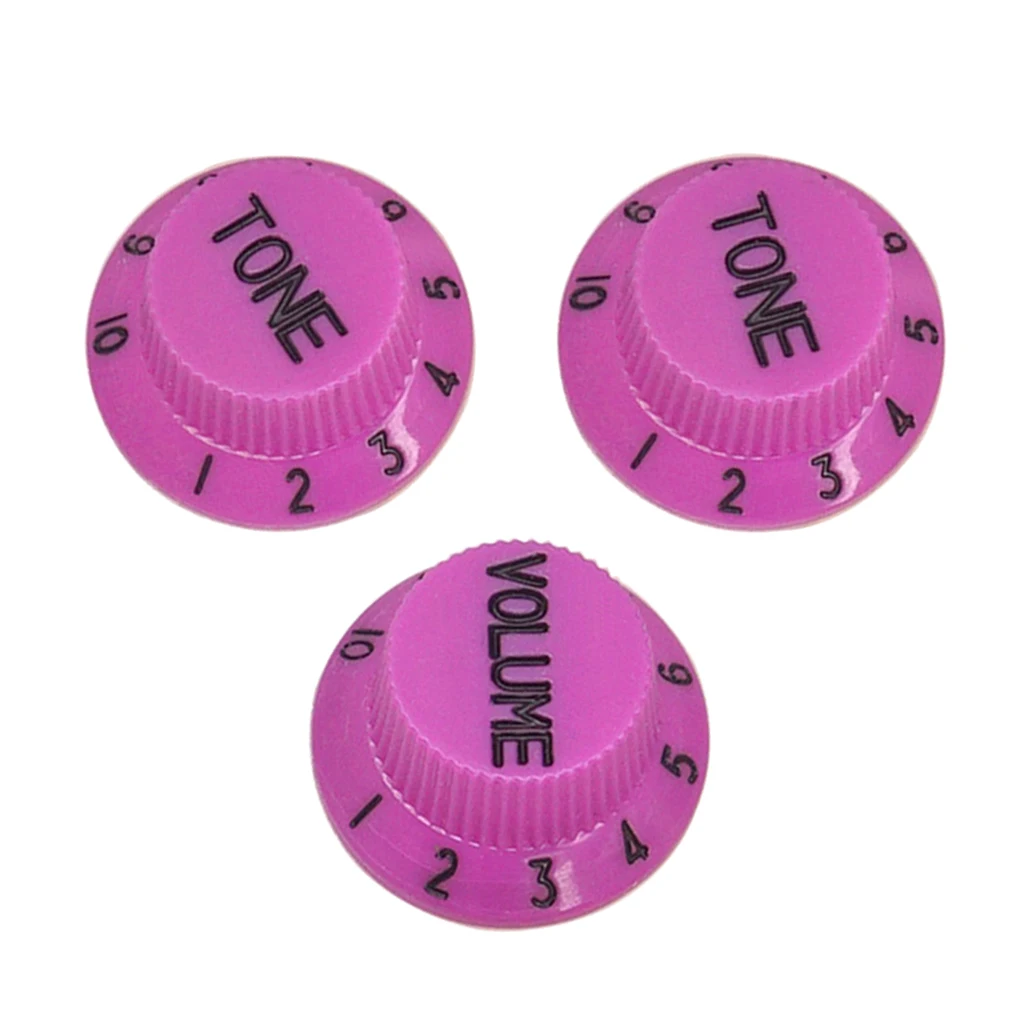 3pcs Bell Style Guitar Speed Knobs 1 Volume&2 Tone for Fender ST SQ Style Guitar Parts