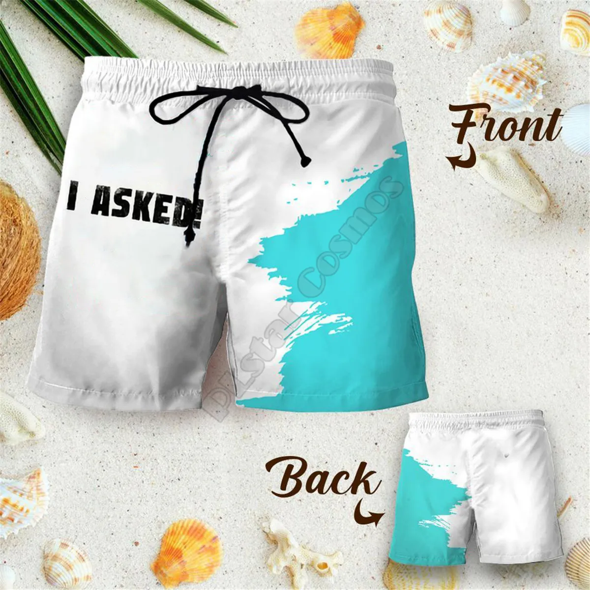 Couple Matching I am Everything Shorts 3d Shorts women for men Elastic Waist Shorts Summer Couple Beach Shorts