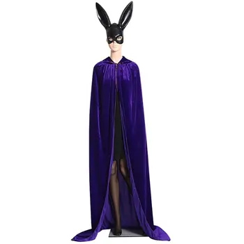 

Novelty Adult Elf Witch Vampire Cape Long Purim Carnival Women Halloween Cloaks Hood Capes Gothic Costumes Men Child Cosplay Hot