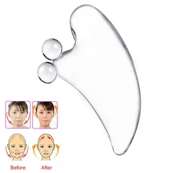 

Acupuncture Treatment Physical Therapy Crystal Guasha Board Tool Facial Massager Skin Care Body Muscles Release Spa Pain Relief