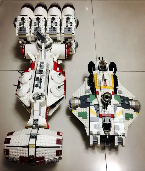 05046, 1748 шт., серия Звездных войн, Rebel Blockade Runner, строительные блоки, кирпичи, детские игрушки, рождественские подарки, 10019
