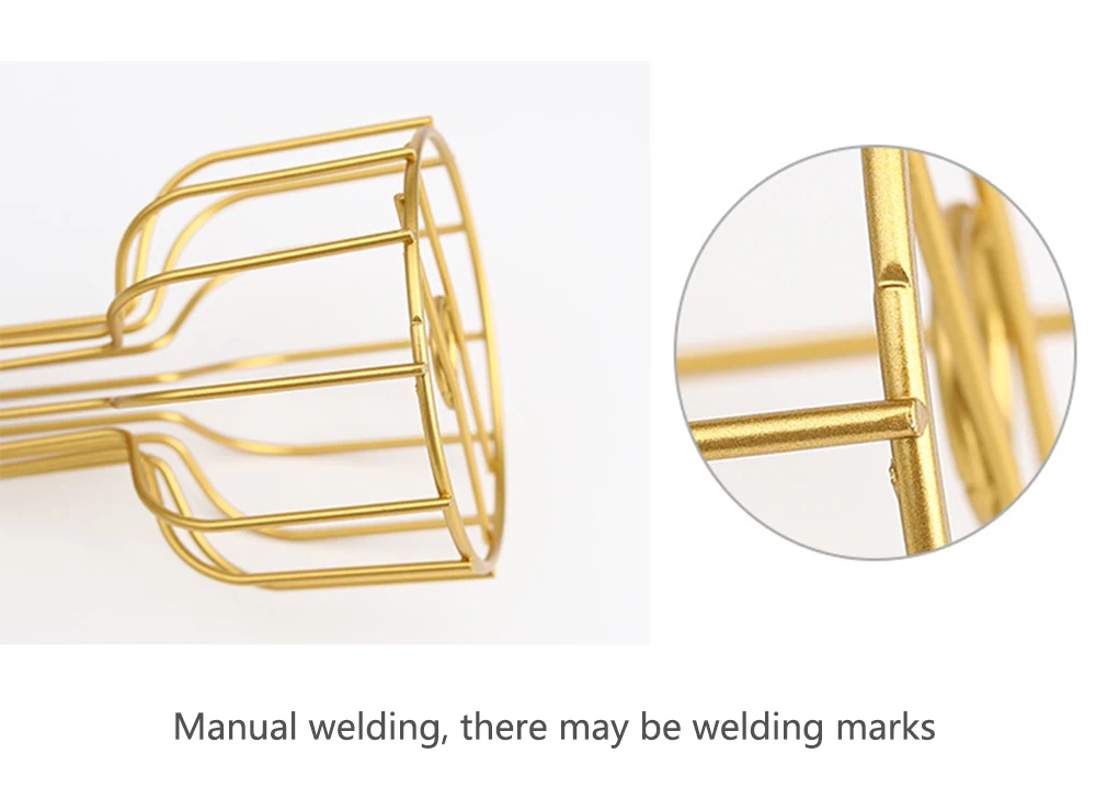 Nordic Style Creative Vase Home Decor Art Retro Glass Vase Metal Plant Holder Iron Decoration Flower Ornament For Home Garden 10