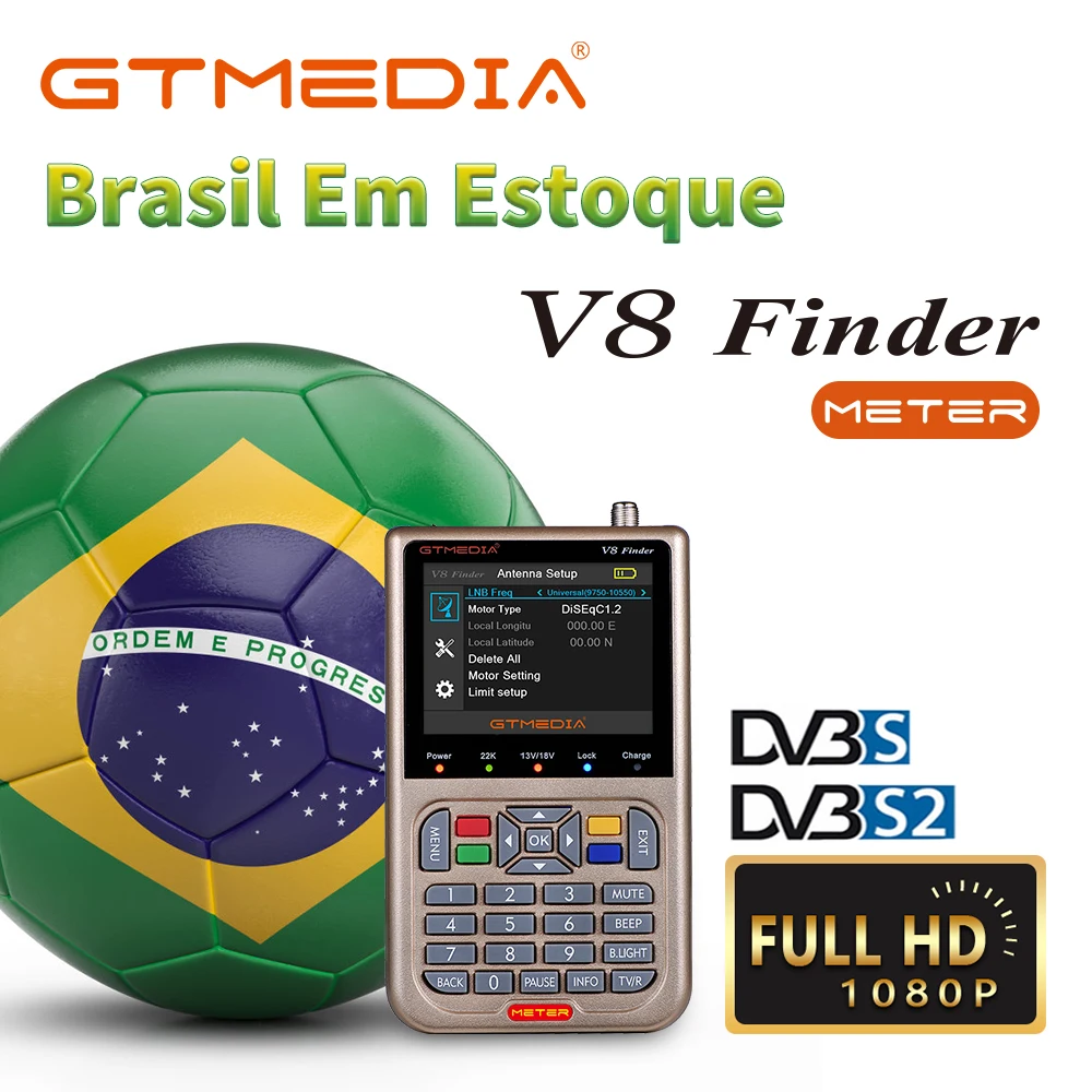 GTMEDIA Freesat V8 Finder Meter/Pro/Finder 2 мерное устройство поиска ТВ-сигнала/S2/S2X HD 1080P