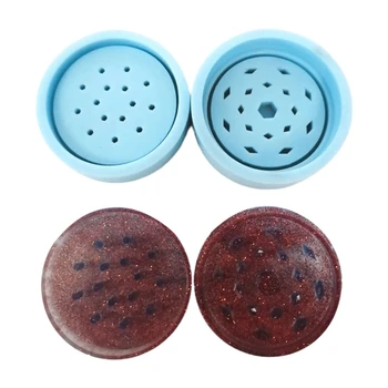 

Crystal Epoxy Resin Mold Tobacco Grinder Leaf Herbal Herb Smoke Spice Crusher Silicone Mould DIY Crafts Baking Tools