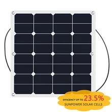 Sunpower солнечная панель 50 Ватт 18 вольт легкий сгибаемый полу Гибкий солнечное зарядное устройство