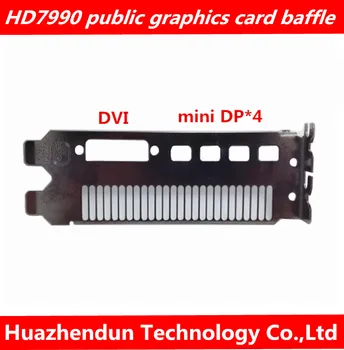

HD7990 public graphics card bezel 4 MINI DP interfaces Nickel-plated baffle 4 MINI DP+ 1 DVI interface 1pcs free shipping